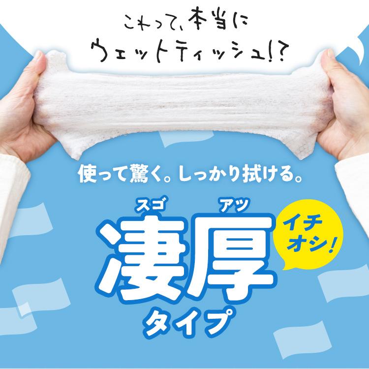 ウェットティッシュ 除菌シート ウエットティッシュ 詰め替え 本体 ボトル 2個セット アルコール ノンアルコール 凄厚（300枚入り／195枚入り）アイリスオーヤマ｜petkan｜07