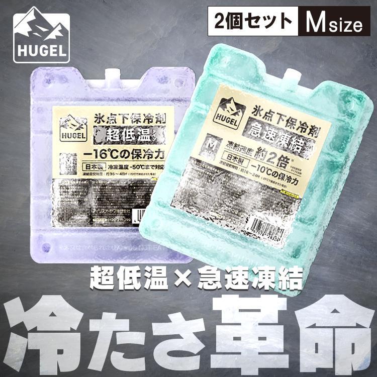 保冷剤 ハード  2個セット 最強 長時間 氷点下 クーラーボックス アウトドア 日本製 HUGEL 急速凍結 Mサイズ アイリスオーヤマ HHK-M HHC-M の商品画像