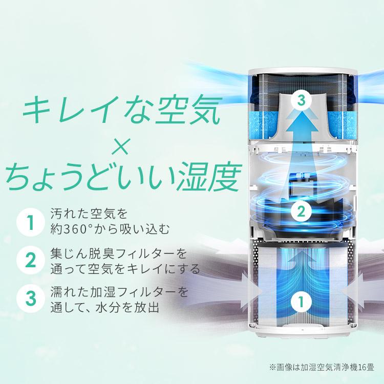 IRIS OHYAMA（アイリスオーヤマ） 空気清浄機 花粉対策 加湿器 気化式