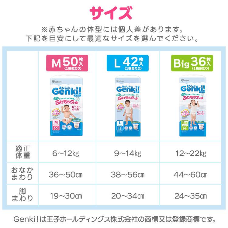 オムツ おむつ M 400枚 パンツ ふわもちタッチ 動物 紙おむつ 大容量 まとめ買い ゲンキ Genki アイリスオーヤマ GBP * | IRIS OHYAMA | 02