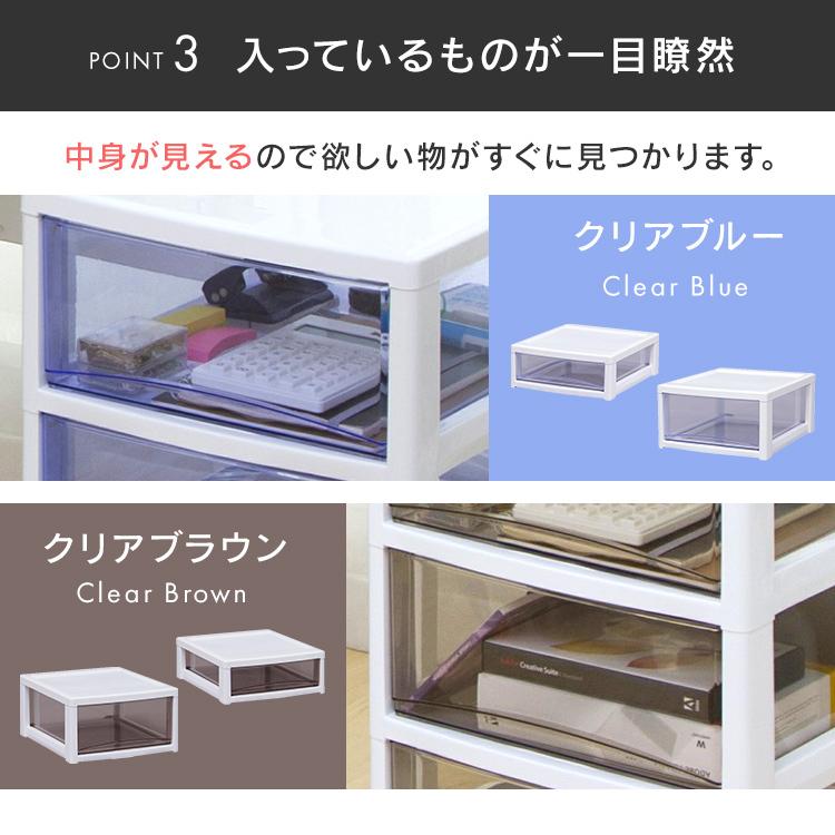 レターケース A4 書類ケース スーパークリアチェスト 衣類収納 収納ケース 収納チェスト 収納 家具 SCE-320 アイリスオーヤマ オフィス収納 引き出し 新生活｜petkan｜07