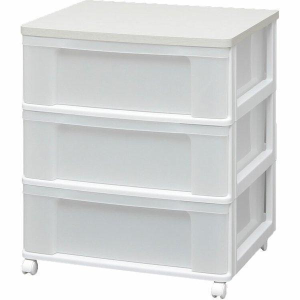 IRIS OHYAMA（アイリスオーヤマ） チェスト 衣装ケース 木天板 ウッド