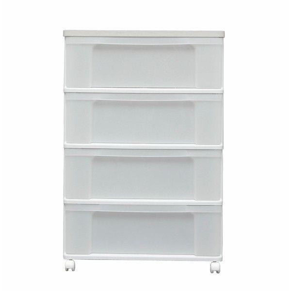 美品アイリスオーヤマ チェスト W654P ホワイト×木目調 幅54cm 4段 IRIS OHYAMA ウッドトップチェスト W654P アイリスオーヤマ 4段