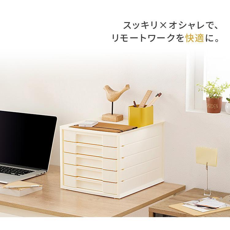 収納書類小物入れ引き出しケースインテリア IRIS OHYAMA（アイリスオーヤマ） レターケース a4 5段 書類ケース