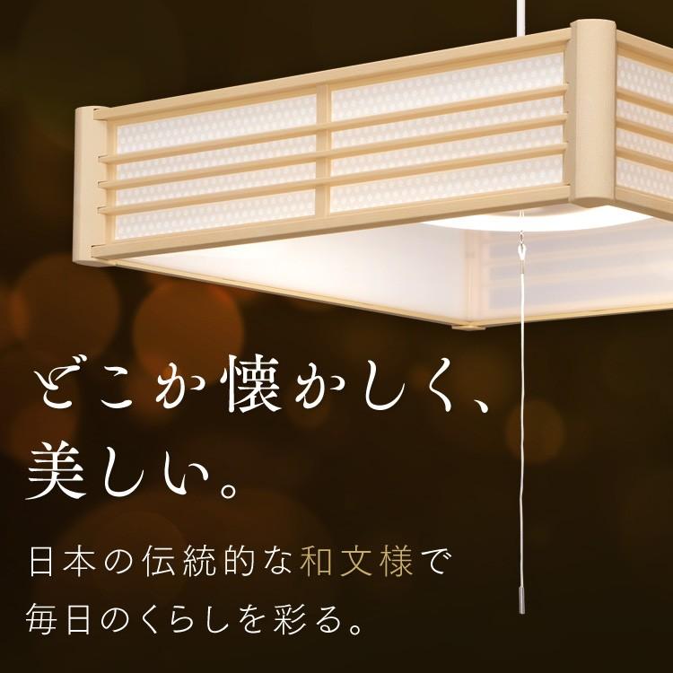 ペンダントライト 和風 メタルサーキットシリーズ 6畳 調光 ダークブラウン PLM6D-KG PLM6D-SK 籠目 青海波 アイリスオーヤマ 新生活｜petkan｜03