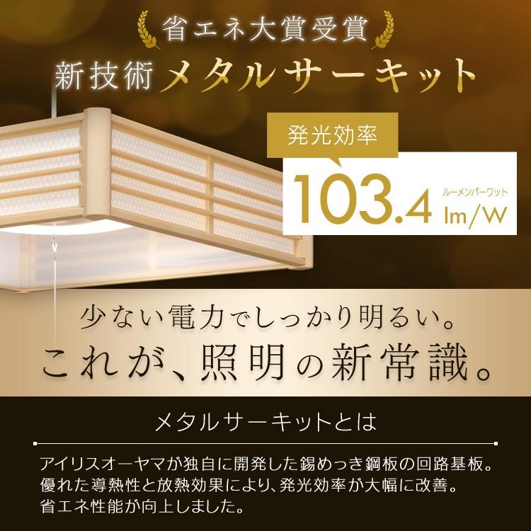 ペンダントライト 和風 メタルサーキットシリーズ 6畳 調光 ダークブラウン PLM6D-KG PLM6D-SK 籠目 青海波 アイリスオーヤマ 新生活｜petkan｜09