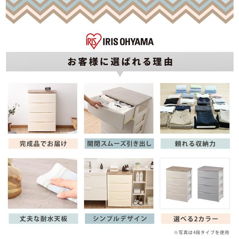 IRIS OHYAMA（アイリスオーヤマ） チェスト 5段 幅73cm 完成品 北欧