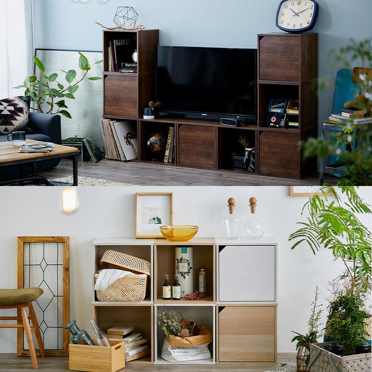 IRIS OHYAMA（アイリスオーヤマ） カラーボックス 1段 収納 北欧