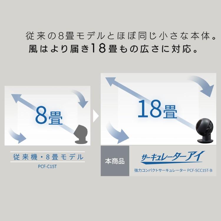 扇風機 サーキュレーター 小型 アイリスオーヤマ コンパクト 静音 おしゃれ 上下左右首振り 空気循環 サーキュレーターアイ PCF-SCC15T 新生活｜petkan｜11