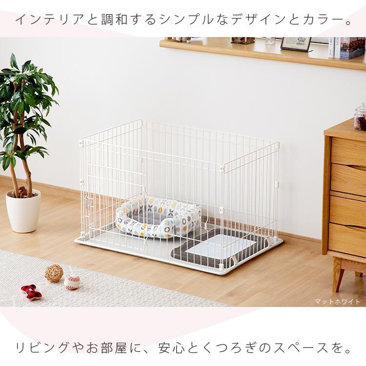 【ぺい】アイリスオーヤマ　ペットゲージ　ホワイト　サークル IRIS OHYAMA（アイリスオーヤマ） 猫 ケージ キャットケージ 3段