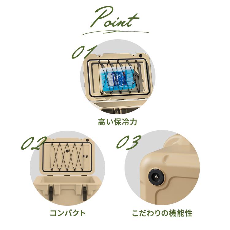 クーラーボックス 大型 40L 釣り ハード キャンプ アウトドア スポーツ レジャー バーベキュー 保冷 BOX アイリスオーヤマ HUGEL TC-40 *_5