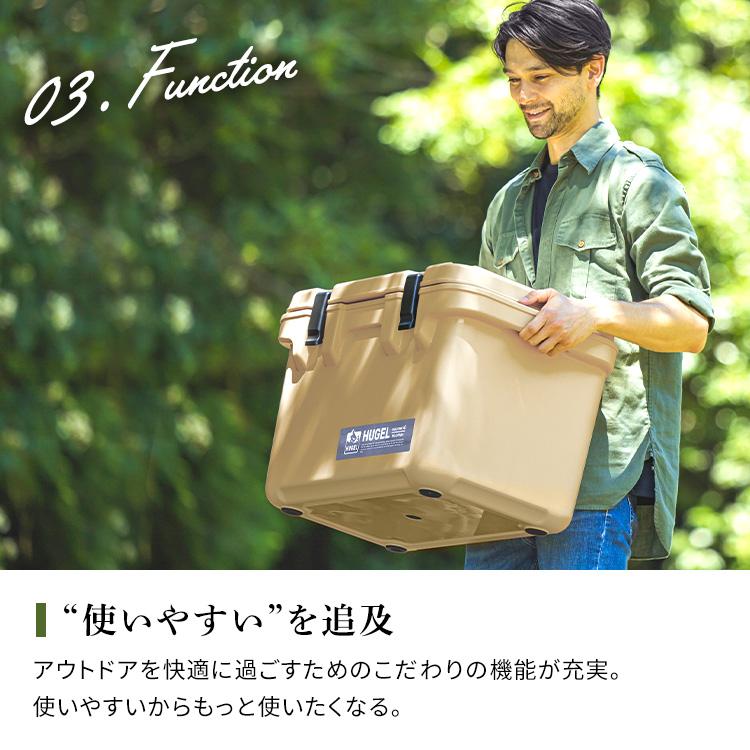 クーラーボックス 大型 40L 釣り ハード キャンプ アウトドア スポーツ レジャー バーベキュー 保冷 BOX アイリスオーヤマ HUGEL TC-40 *_11