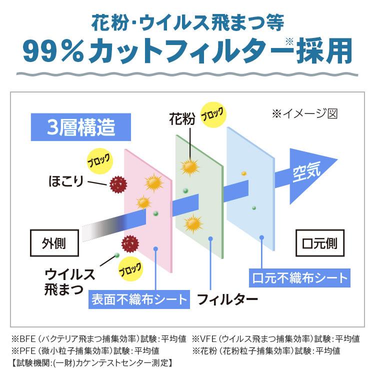 マスク 日本製 不織布 アイリスオーヤマ 不織布マスク 小さめ プリーツマスク プリーツ 使い捨てマスク ふつうサイズ 小さめサイズ 240枚入り PN-NC240 新生活｜petkan｜08