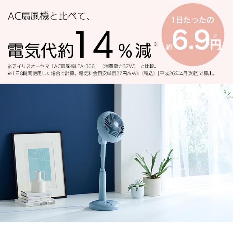 IRIS OHYAMA サーキュレーター 扇風機 DCモーター 18cm 上下左右