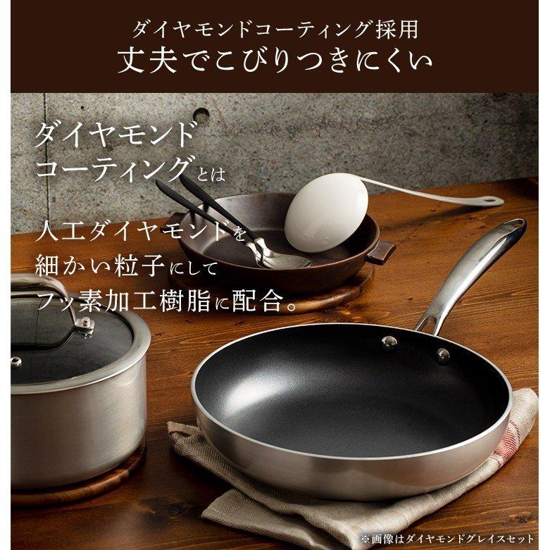 片手鍋 18cm おしゃれ ステンレス 鍋 IH対応 IH アイリスオーヤマ なべ 新生活 一人暮らし コンパクト KITCHEN CHEF ダイヤモンドグレイス DG-P18 新生活｜petkan｜05