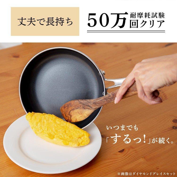 両手鍋 20cm おしゃれ ステンレス 鍋 IH対応 IH アイリスオーヤマ なべ 新生活 一人暮らし コンパクト KITCHEN CHEF ダイヤモンドグレイス DG-P20 新生活｜petkan｜06