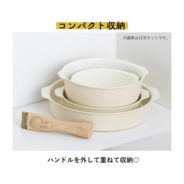 アイリスオーヤマ 取っ手の取れるフライパン アイボリー IRIS OHYAMA フライパン セット ih 白 取っ手が取れる