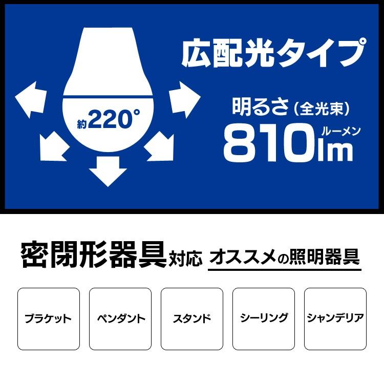 電球 LED LED電球 E26 60W相当 広配光 昼白色 電球色 2個セット アイリスオーヤマ LDA7N-G-6T6-E2P LDA7L-G-6T6-E2P おしゃれ 照明 LEDランプ LEDライト｜petkan｜02