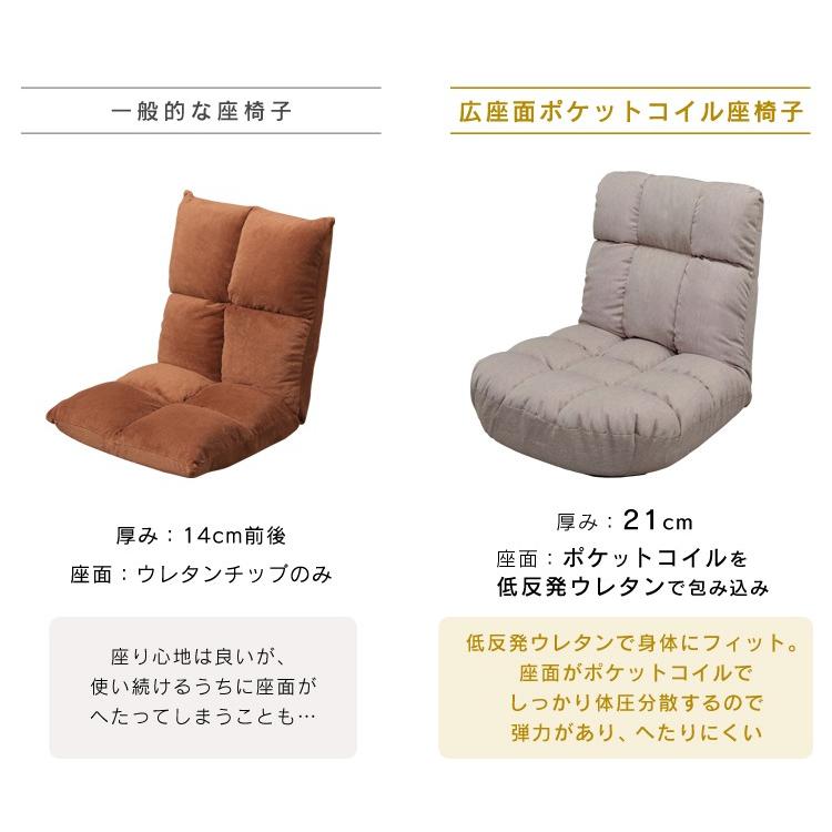座椅子 北欧 コンパクト 安い ポケットコイル 広座面ポケットコイル座椅子 グレー ブラウン アイリスオーヤマ PCC-700 プレゼント_11