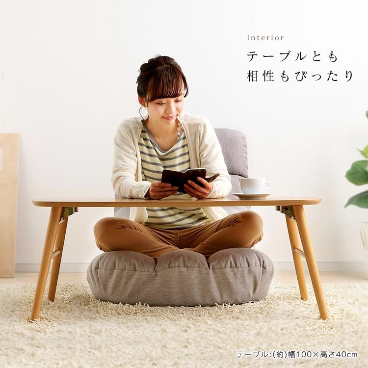 座椅子 北欧 コンパクト 安い ポケットコイル 広座面ポケットコイル座椅子 グレー ブラウン アイリスオーヤマ PCC-700 プレゼント_3