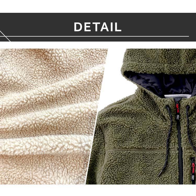 あったか裏アルミボアパーカー FC21501 ブラック カーキ ベージュ S M L XL 3L アイリスオーヤマ 新生活 | IRIS OHYAMA | 25