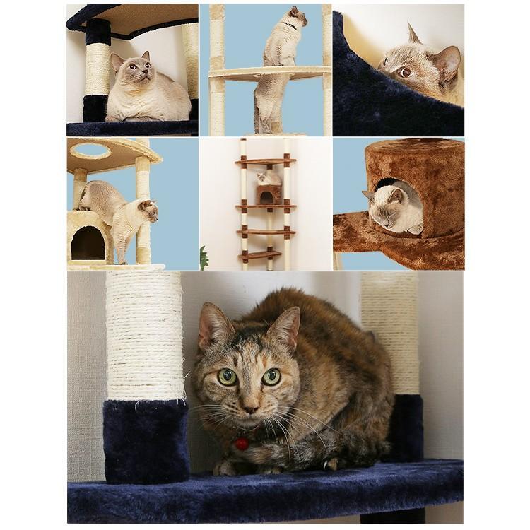 キャットタワー 突っ張り 猫タワー スリム おしゃれ おすすめ キャット