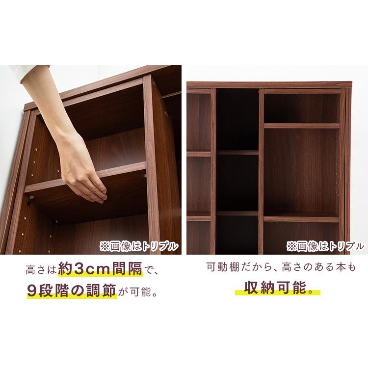 本棚 コミックラック スライドシングル ラック 収納 コミック棚 スライド 収納ケース 大量 ブックラック 書棚 大容量 一人暮らし おしゃれ 新生活 CSS-9090 | IRIS OHYAMA | 08