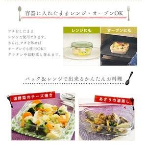 保存容器 ガラス 密閉 おしゃれ iwaki 耐熱ガラス システムセット・ミニ PSC-PRN4G2 AGCテクノガラス(株) (D)|petkan|03