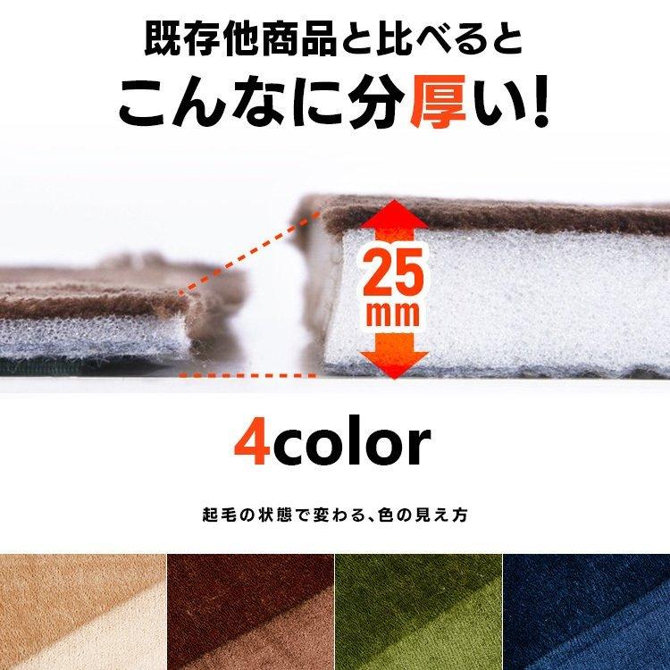 ラグ カーペット 極厚 低反発 2畳 ラグマット 厚手 140×200 低