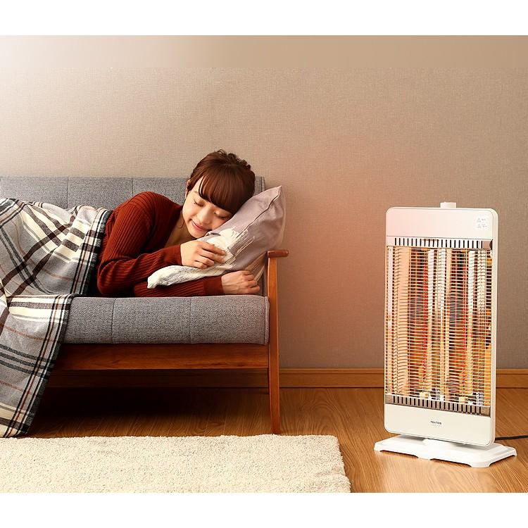 電気ストーブ 小型 首振り 足元 おしゃれ ストーブ コンパクト ヒーター カーボンヒーター 暖房 安全 冬 防寒 あったか 自動停止 2灯 在宅 Teknos Ch Ir900 Megastore Paypayモール店 通販 Paypayモール