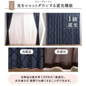 カーテン 遮光 安い　4枚セット 4枚組 おしゃれ 遮光1級 おしゃれ 洗える 洗濯機 北欧 遮音 遮光カーテンセット｜petkan｜05