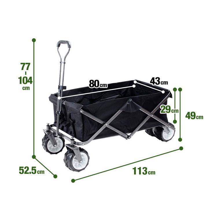 キャリーワゴン キャリーカート キャンプ アウトドア 折りたたみキャリーワゴン BTW-100 (D) 新生活｜petkan｜08