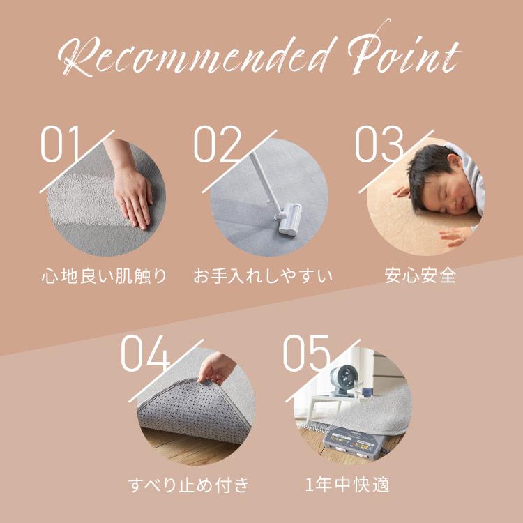 ラグ おしゃれ 洗える 3.5畳 滑り止め付き 200×300 北欧