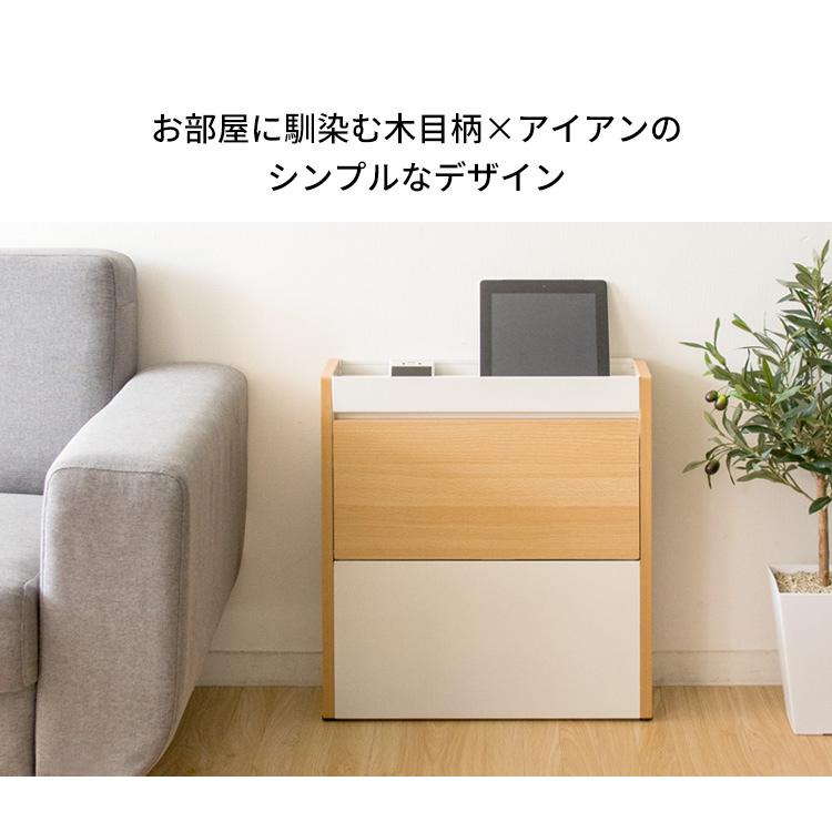 ルーター収納ボックス 兼 スマホスタンド 植物オイル仕上げ 完成品