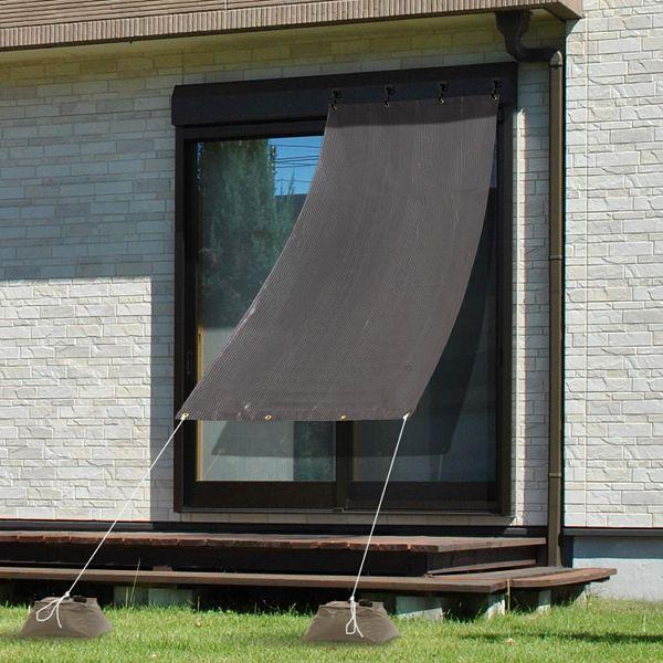 吉村様 ファイブスター20センチストレートセンサーカットブラウン色 クールシェード プライム 100×200cm GCS-20BR5 (D) 新生活