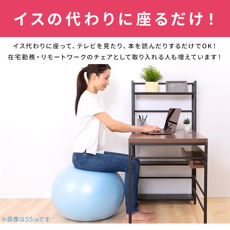 バランスボール ダイエット フィットネスボール ヨガボール フィットネス ストレッチ ダイエット エクササイズ ヨガ 65cm si-balanceball-65-aqua (D) 新生活｜petkan｜10