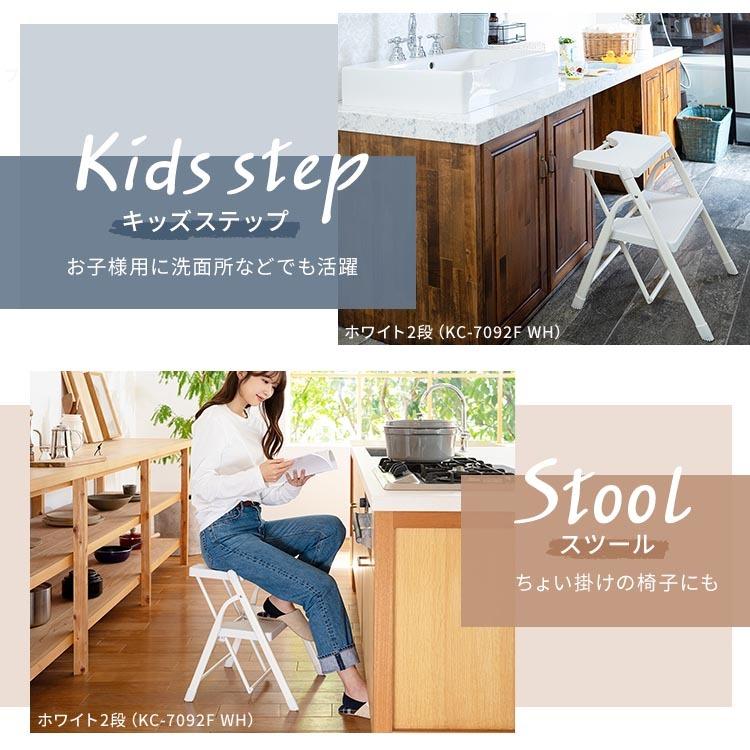 折り畳みステップ2段 KC-7092F (D)|petkan|07