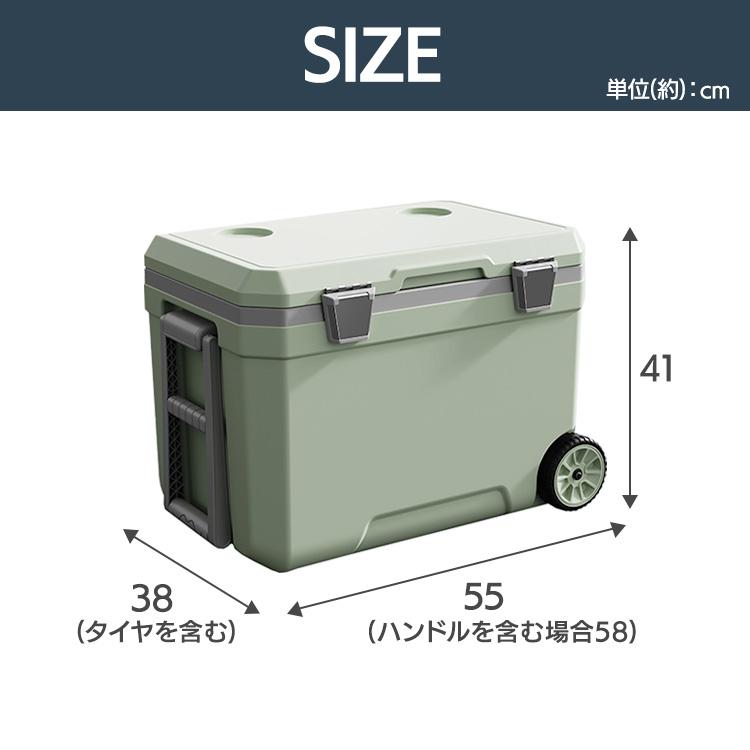 クーラーボックス 45L 大型 ハード 保冷 溶けにくい 釣り 高保冷