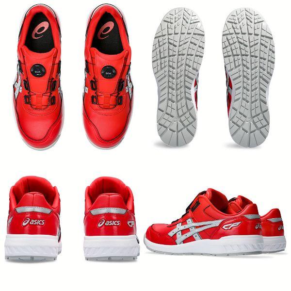 新品　アシックス　安全靴　ウィンジョブCP306 BOA２７ｃｍインソール白赤青 ASICS アシックス 安全靴 ウィンジョブ CP306 Boa 人工皮革