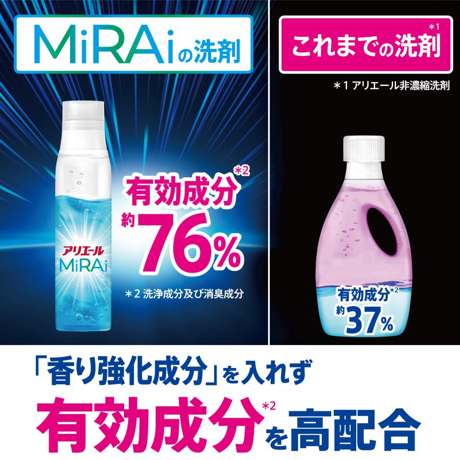P&G アリエールミライ アリエールMiRAi 3個セット 洗剤 詰め替え 洗濯