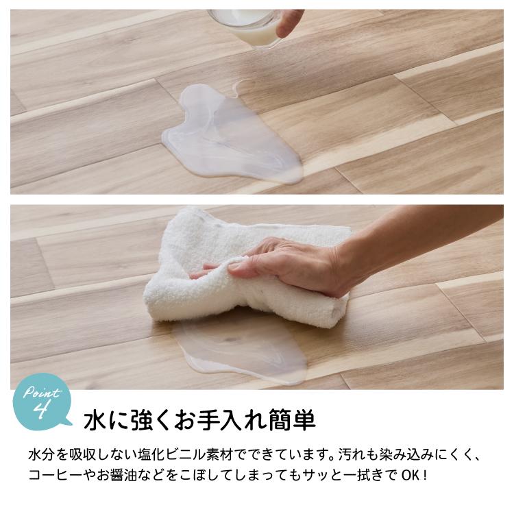 カーペット フロアシート ウッドカーペット クッションフロア 江戸間10畳用 (代引不可)(TD)_26