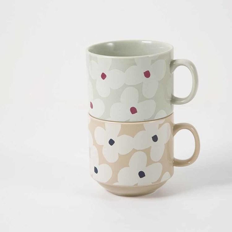 Wpc. マグカップ おしゃれ 300ml コーヒーカップ 北欧 レトロ 花柄