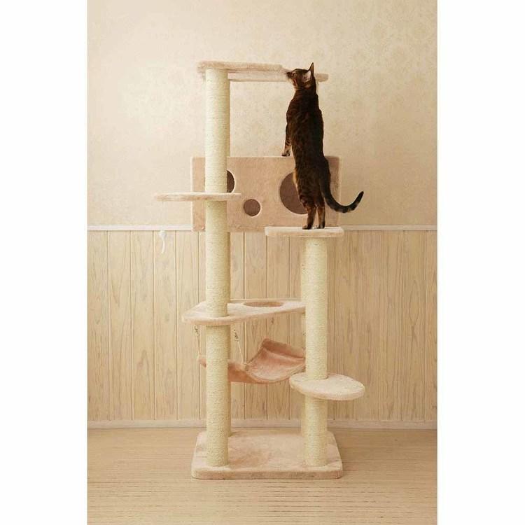 Mau（マウ） キャットタワー 据え置き 組み立て 猫スクラッチャー 猫