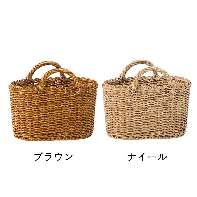 かごバッグ カゴバッグ おしゃれ 手編み 水洗い可 キッチン バスケット