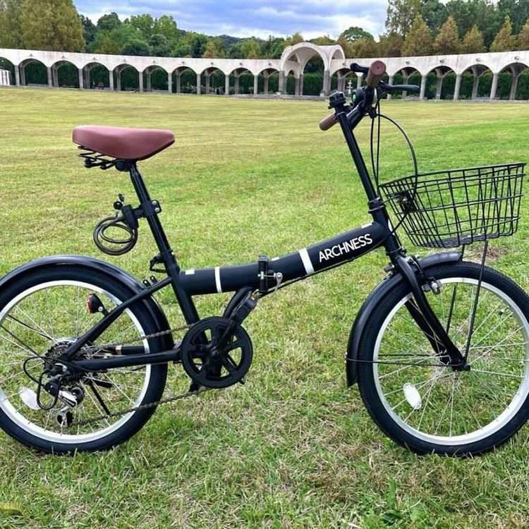 折りたたみ自転車 20インチ シマノ製6段ギア 折り畳み自転車 カゴ付き 折りたたみ自転車 カゴ付き シマノ製 6変速 20インチ 軽量 通勤 通学