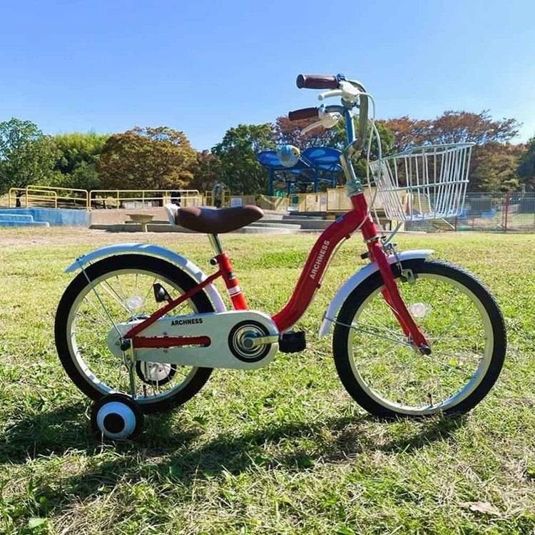 U029 子供用自転車 18インチ カゴ付き ホワイト 子供用自転車 幼児用自転車 カゴ付き 18インチ 補助輪 (完成品お届け