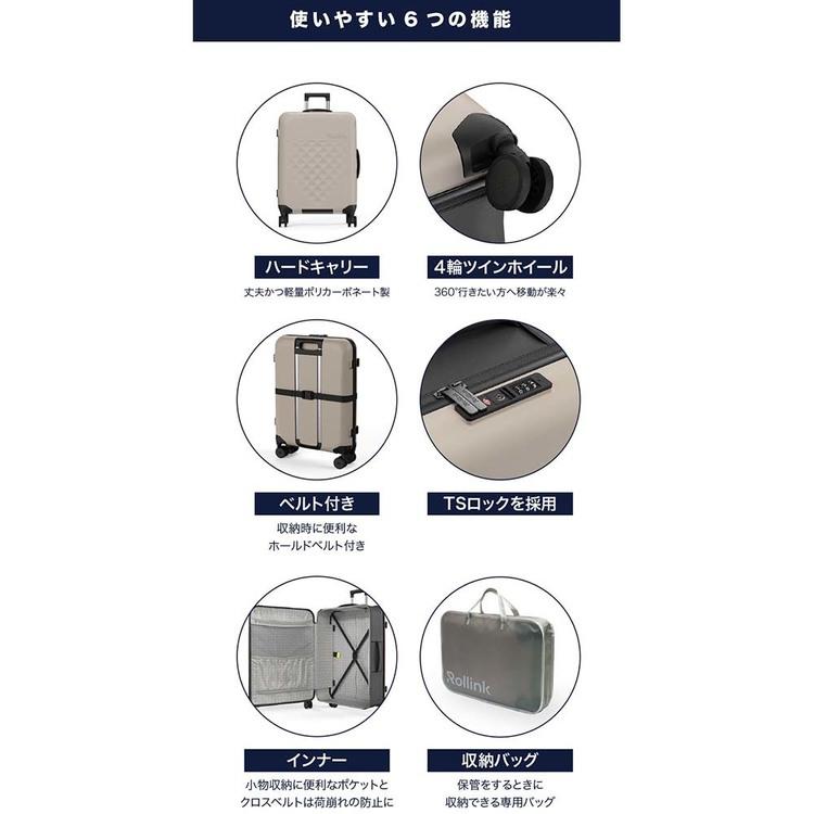 Rollink 折りたたみスーツケース キャリーケース スーツケース 軽量 トラベル FLEX 360 スピナー スーツケース 77L 850031170544 Rollink/ローリンク (B)の画像