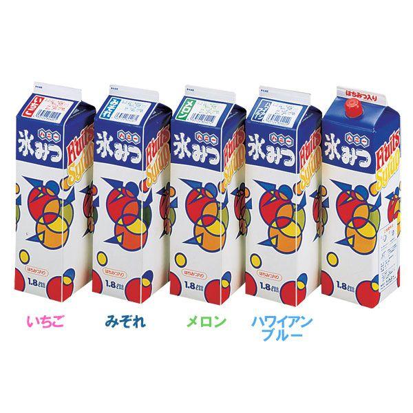 氷みつ 同味8本セット かき氷シロップ いちご レモン みぞれ 抹茶 メロン ハワイアンブルー オレンジ 青リンゴバーモンド かき氷用品 Megastore Paypayモール店 通販 Paypayモール