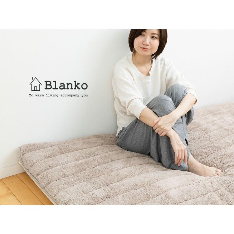 敷きパッド シングル 冬 ベッドパット 冬用 blanko 洗える 安い 暖かい あったか シーツ 布団カバー 保温 おしゃれ 無地 マイクロミンクファー｜petkan｜18