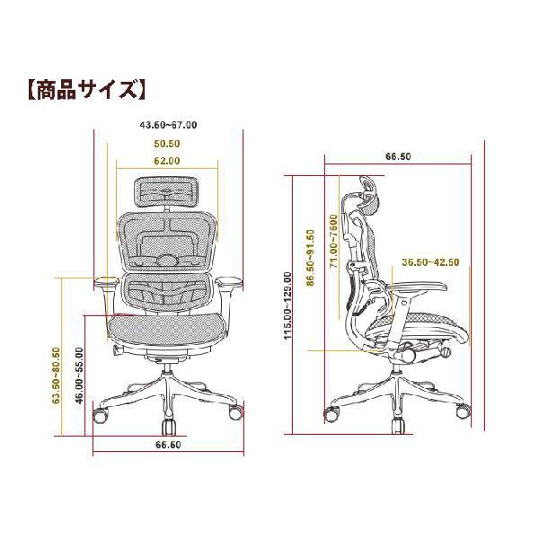 オフィスチェア エルゴヒューマン プロハイバックタイプ EHP-HAM KM-10